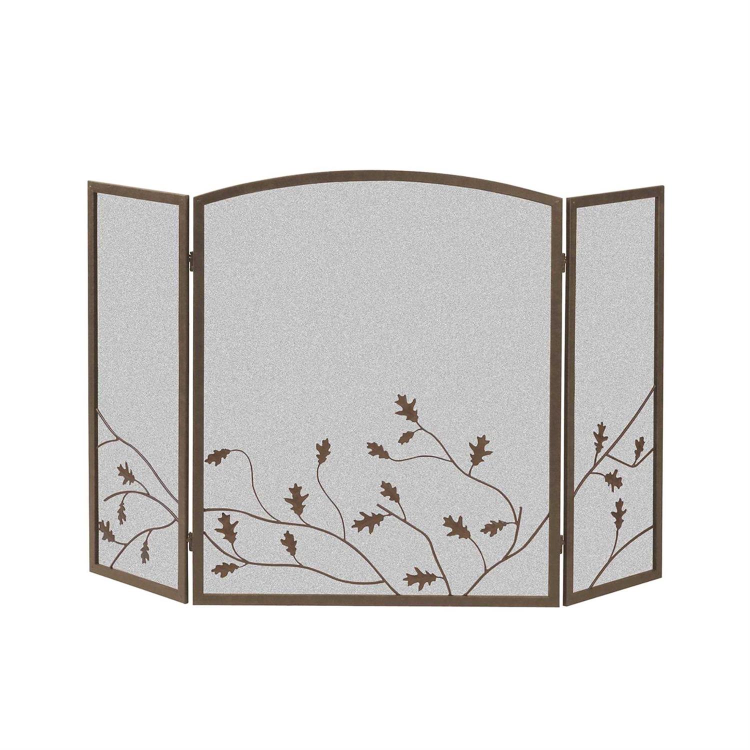 Panacea Oak Leaf Fireplace Screen