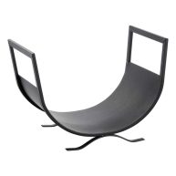 At Home Simple Fireplace Log Holder