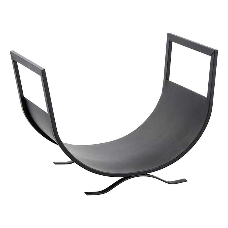 At Home Simple Fireplace Log Holder