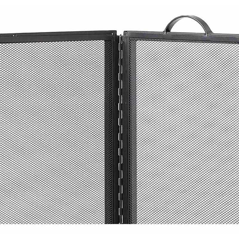 Plow & Hearth Classic Tri-Fold Flat-Guard Fireplace Fire Screen - Image 5