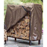 Plow & Hearth Vinyl Cover Wood Rack / Firewood Log Rack