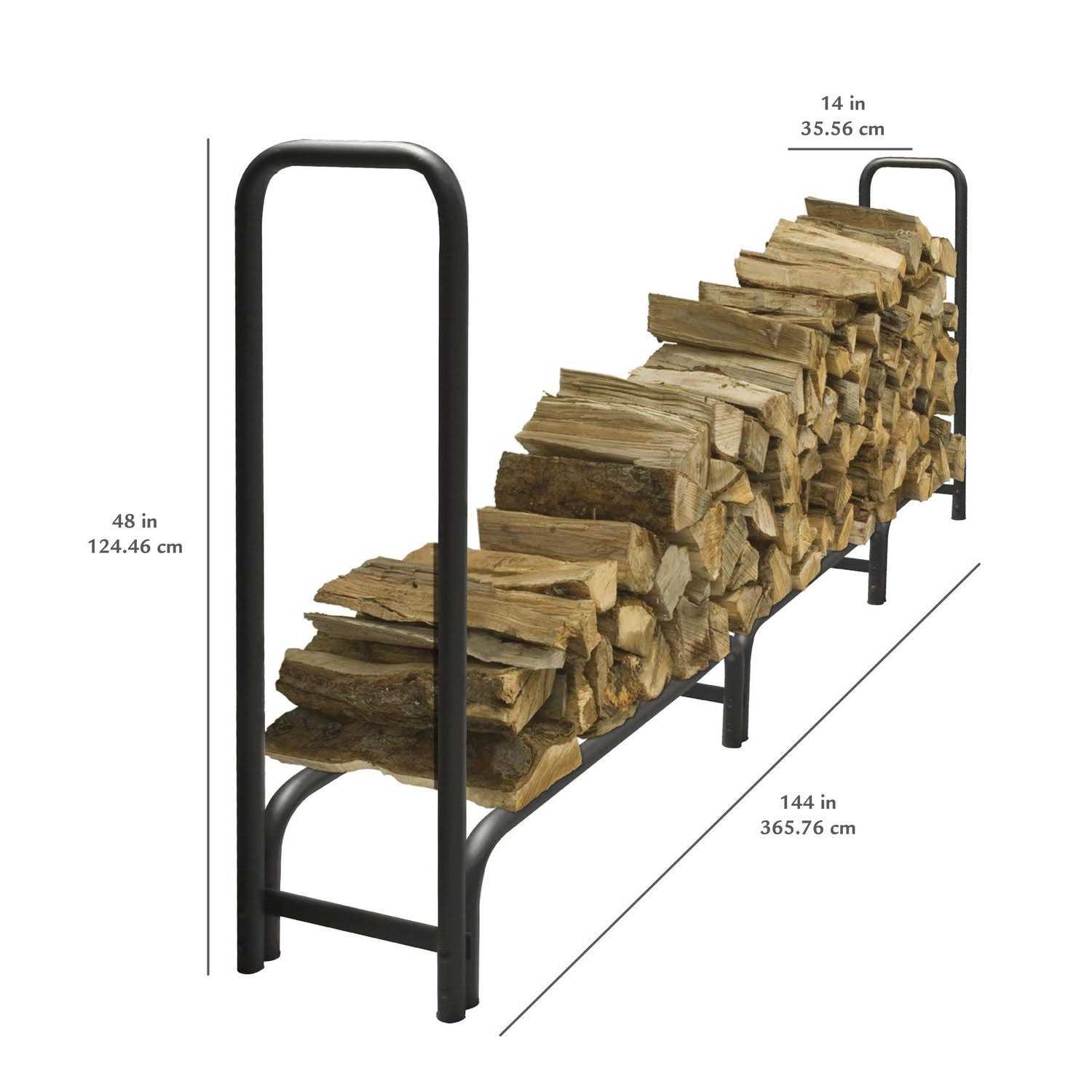 Pleasant Hearth LS938-144 12 ft Heavy Duty Log Rack - Image 2