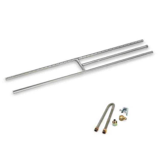 American Fireglass Stainless Steel H-Burner SS-H-18 - Image 3