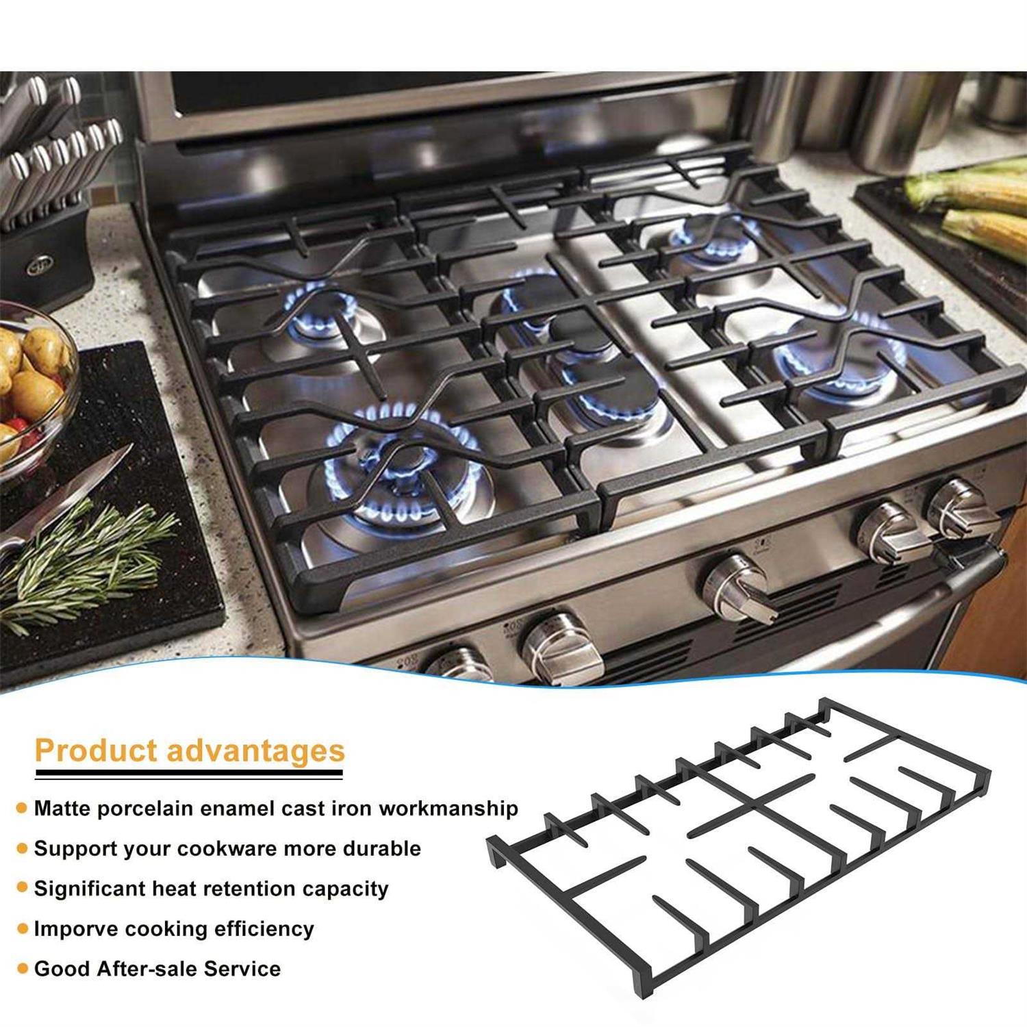 2023 Upgraded Replacement GE Gas Stove WB31X27150 Center Grate Stove Griddle for GE WB31X24737 - Image 3