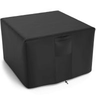 NUPICK Square Fire Pit Cover Propane Fire Pit Table