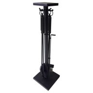 At Home Black Fireplace Tool Set