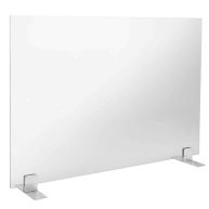 Barton Single-Panel Tempered Glass Fireplace Screen