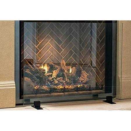Ams Fireplace Frameless Glass Fireplace Screen - Image 3