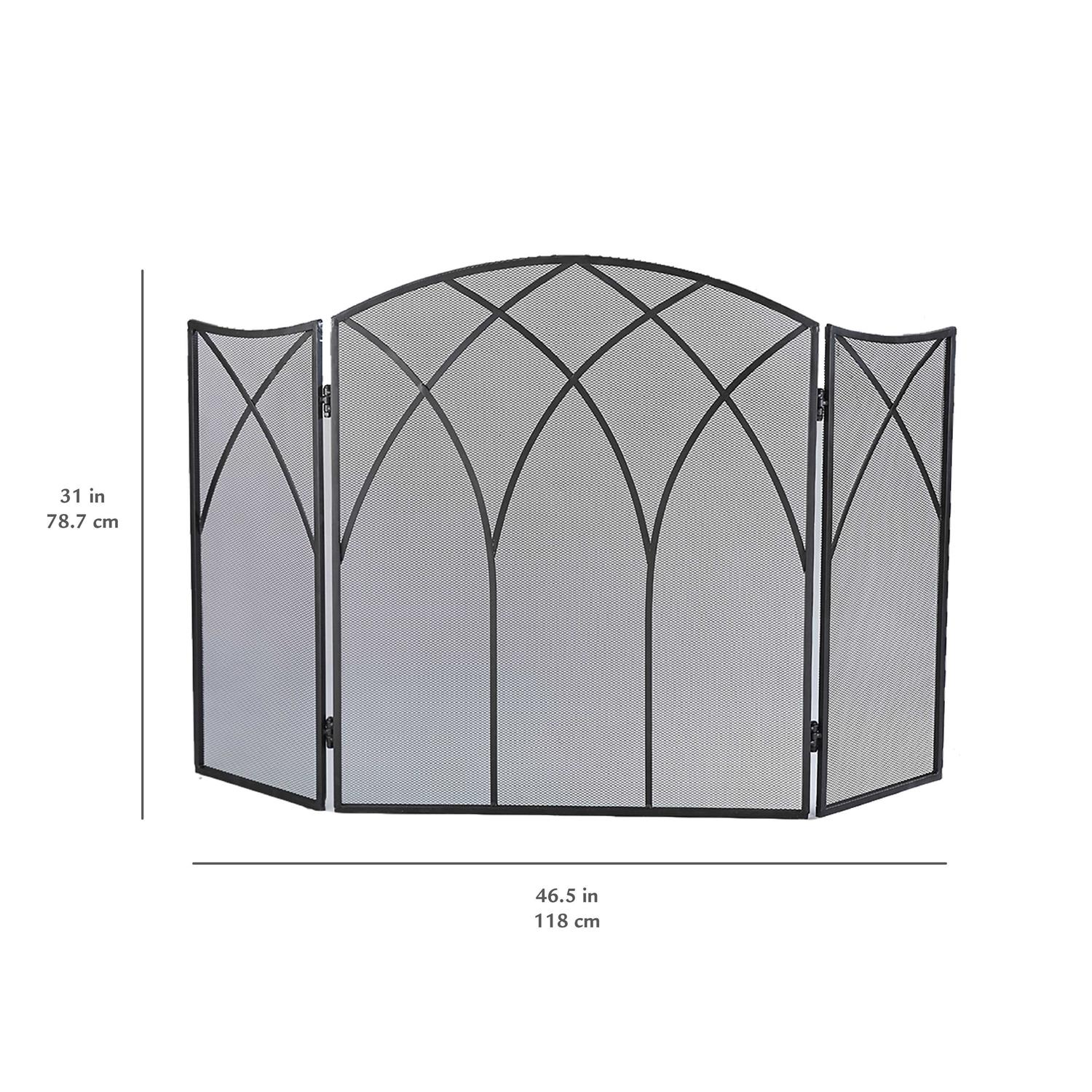 Pleasant Hearth Gothic Fireplace Screen - Image 2