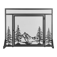 Pleasant Hearth Everest Mountain View Fireplace Screen