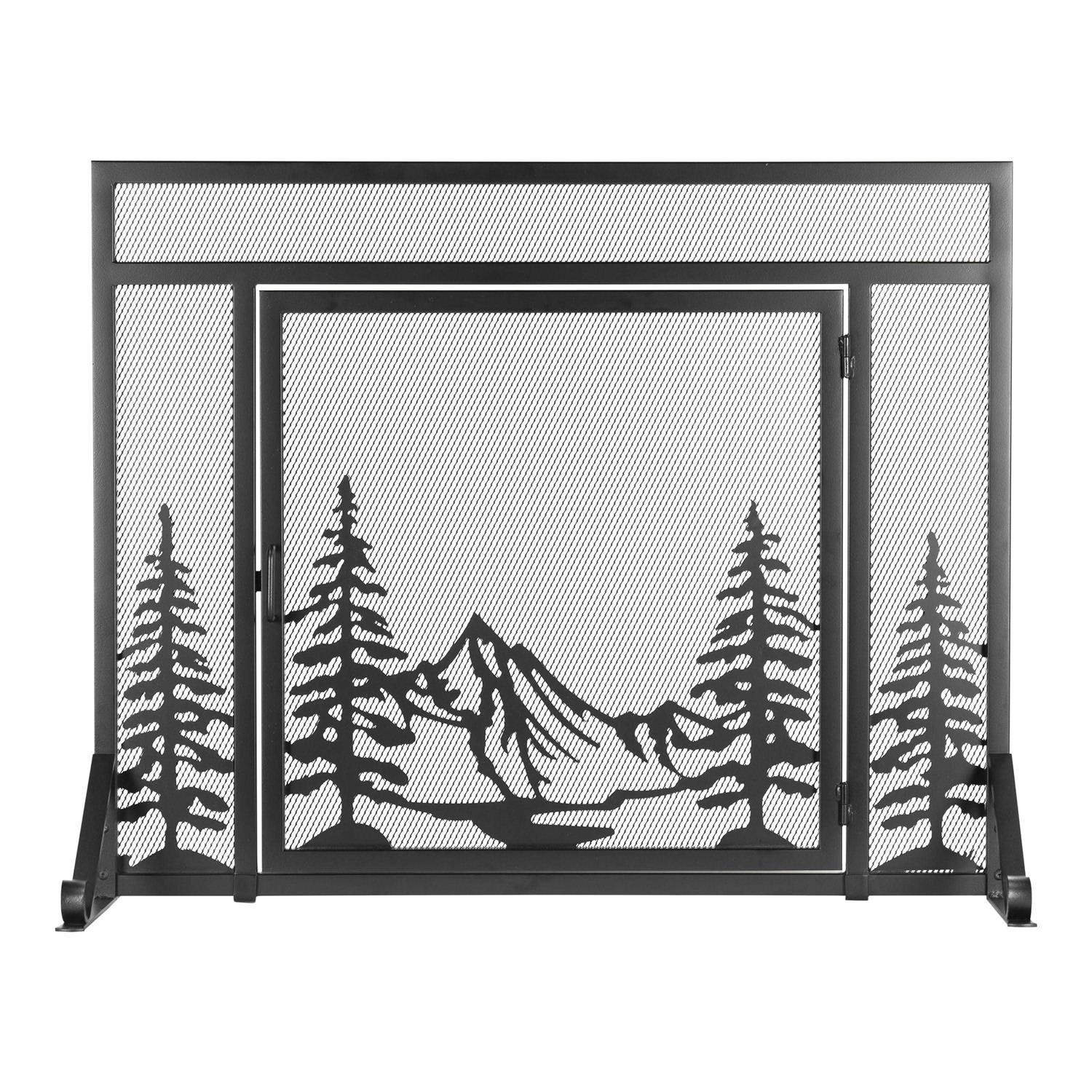 Pleasant Hearth Everest Mountain View Fireplace Screen