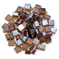 American Fire Glass 1/2 Copper Luster Cube