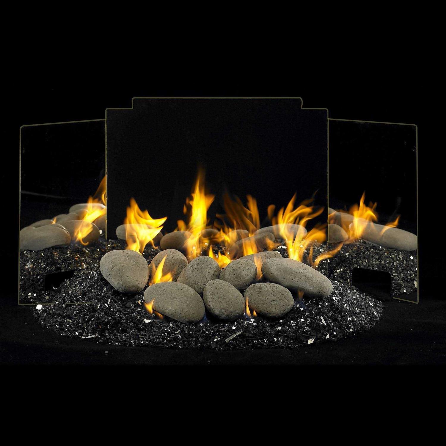 Real Fyre Contemporary Three Panel Fyreback - Image 4