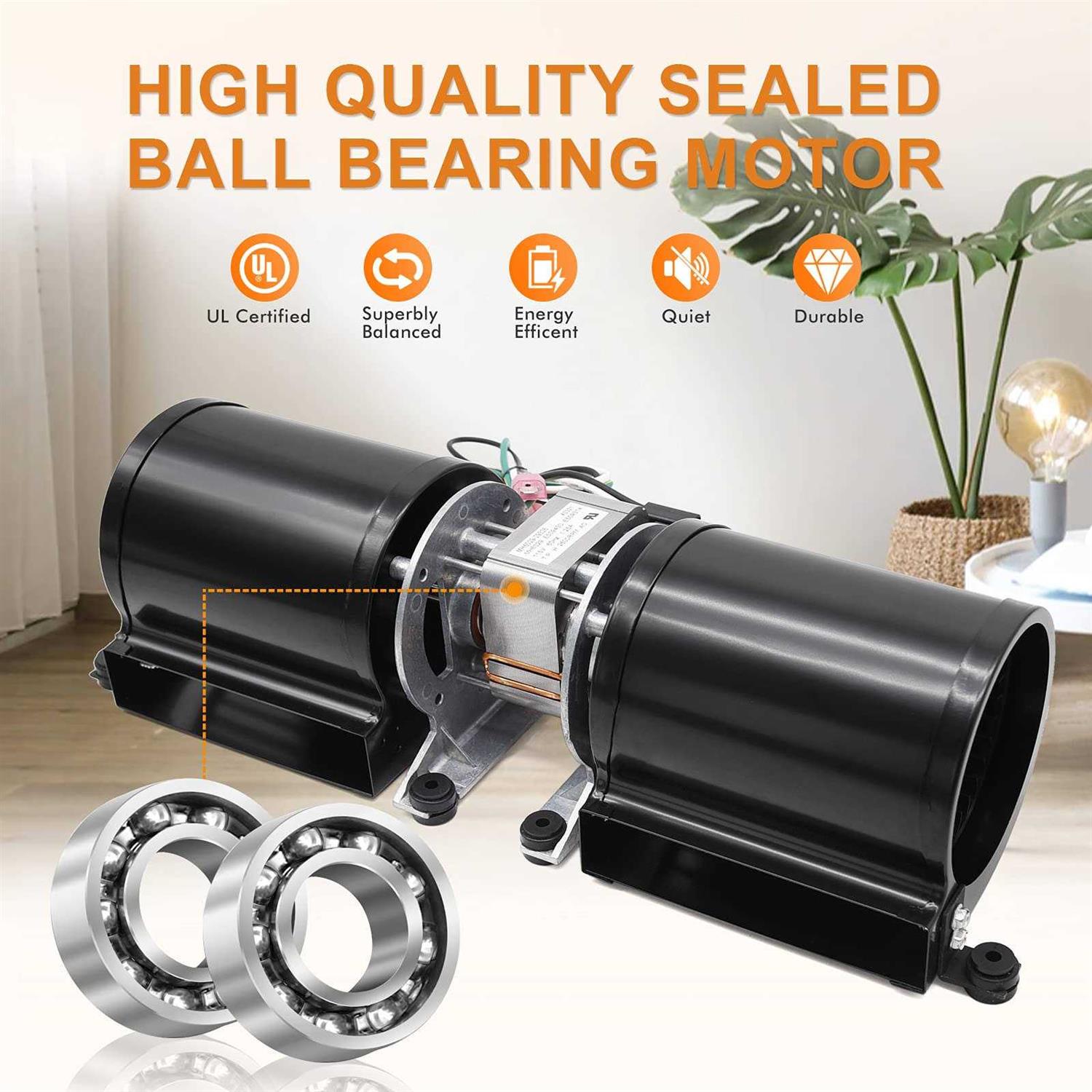 Adviace Fireplace Blower Fan Kit For Regency Wood & Gas Stove 910-157/p Blower Kit For Regency Fireplace Inserts - Image 4