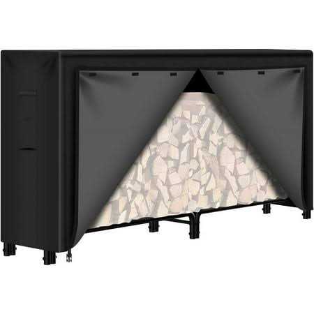 Amagabeli Firewood Outdoor Log Rack Cover