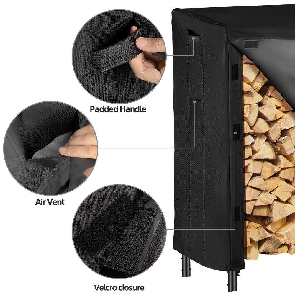 Amagabeli Firewood Outdoor Log Rack Cover - Image 2