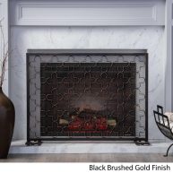 Christopher Knight Home Alleghany Modern Single Panel Fireplace screen