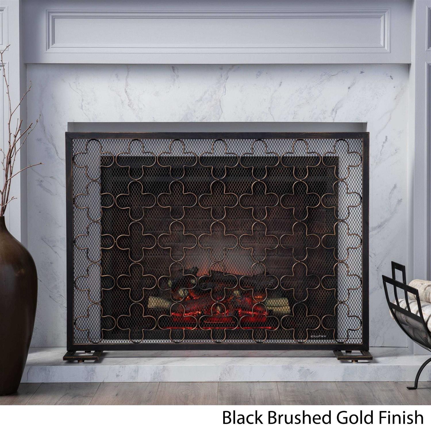 Christopher Knight Home Alleghany Modern Single Panel Fireplace screen