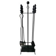 At Home Metal Fireplace Tool Set