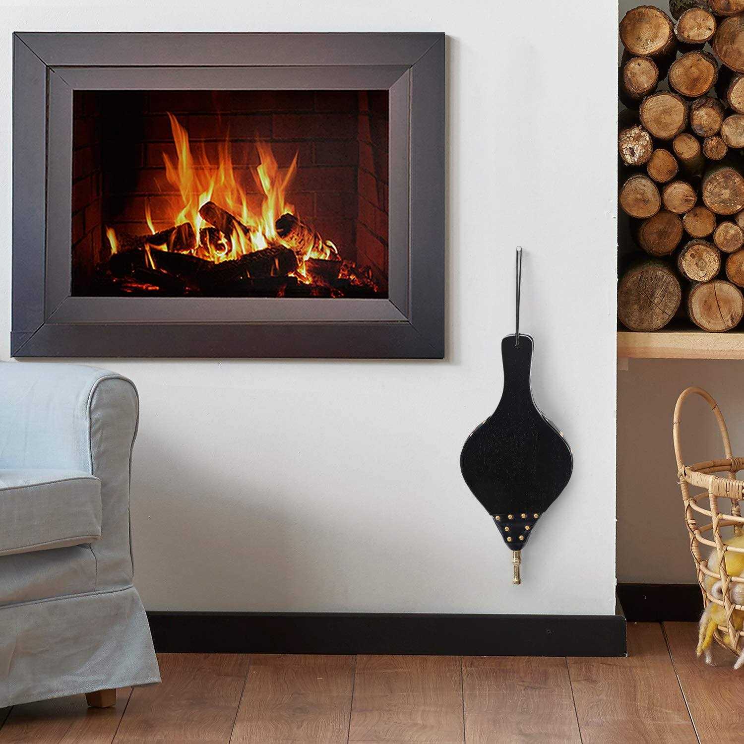 Amagabeli Fireplace Bellows 17x 7.5 Large Wood Air Blower Outdoor Model Number - Image 2