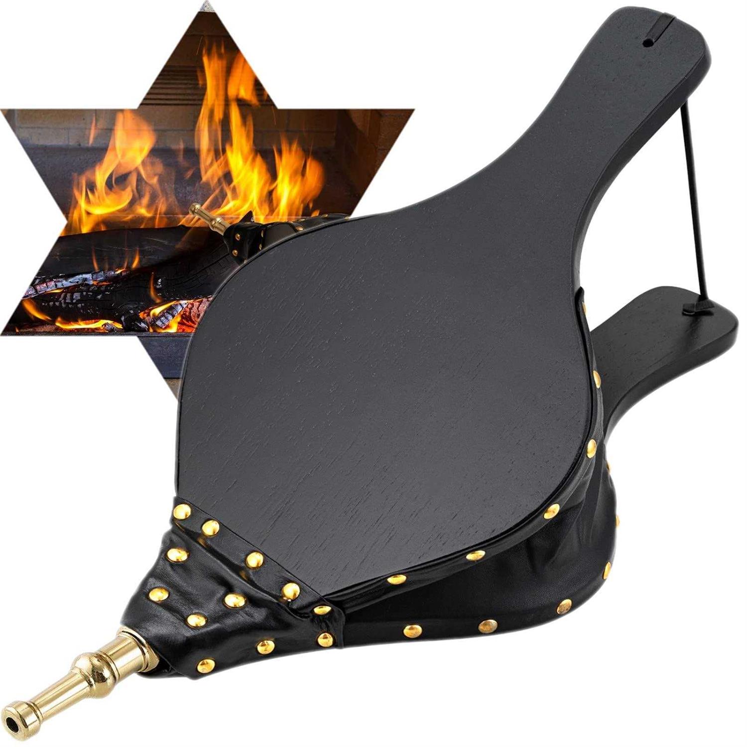 Amagabeli Fireplace Bellows 17x 7.5 Large Wood Air Blower Outdoor Model Number - Image 3