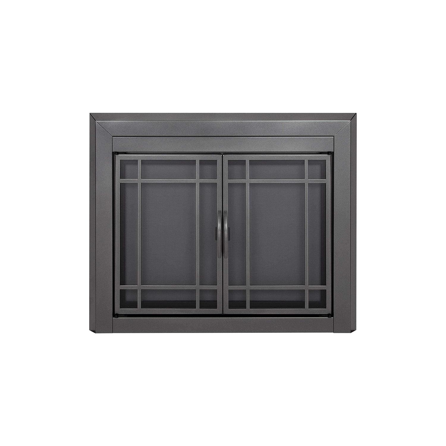 Pleasant Hearth Easton Glass Fireplace Doors