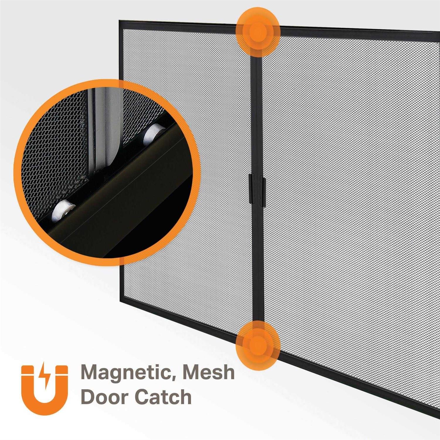 Pleasant Hearth Easton Glass Fireplace Doors - Image 2