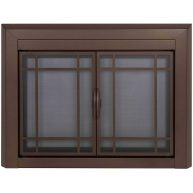 Pleasant Hearth Easton Glass Fireplace Doors