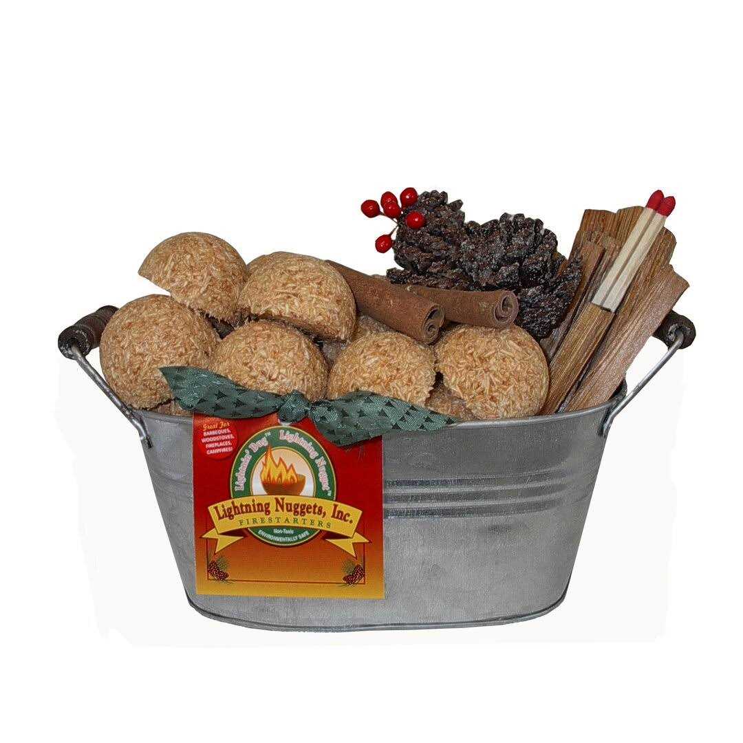 Plow & Hearth Fire Starter Gift Set in Wooden Crate - Image 2