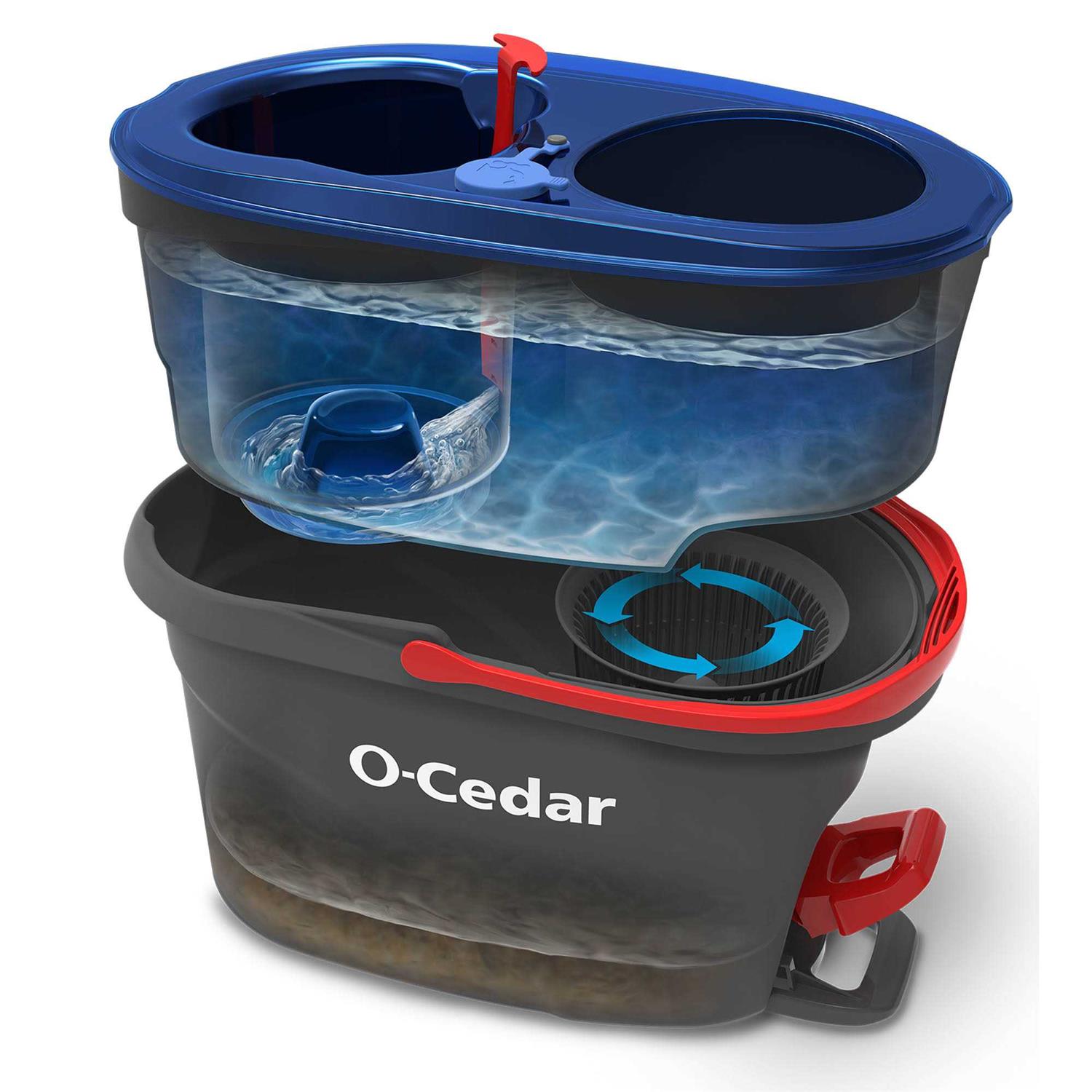 O-Cedar EasyWring Rinse Clean Spin Mop & Bucket - Image 4