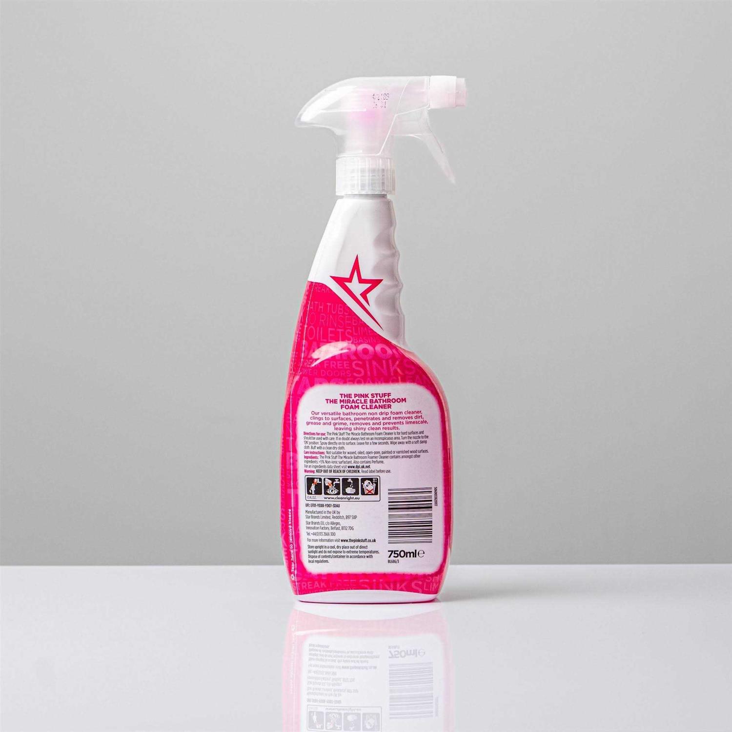 Pink Stuff The Miracle Bathroom Foam Cleaner - Image 3