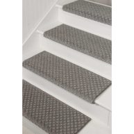 Oak Valley Designs Rounded Bullnose Carpet Stair Treads Anti Slip Indoor Stair Mats for Wooden Stairs