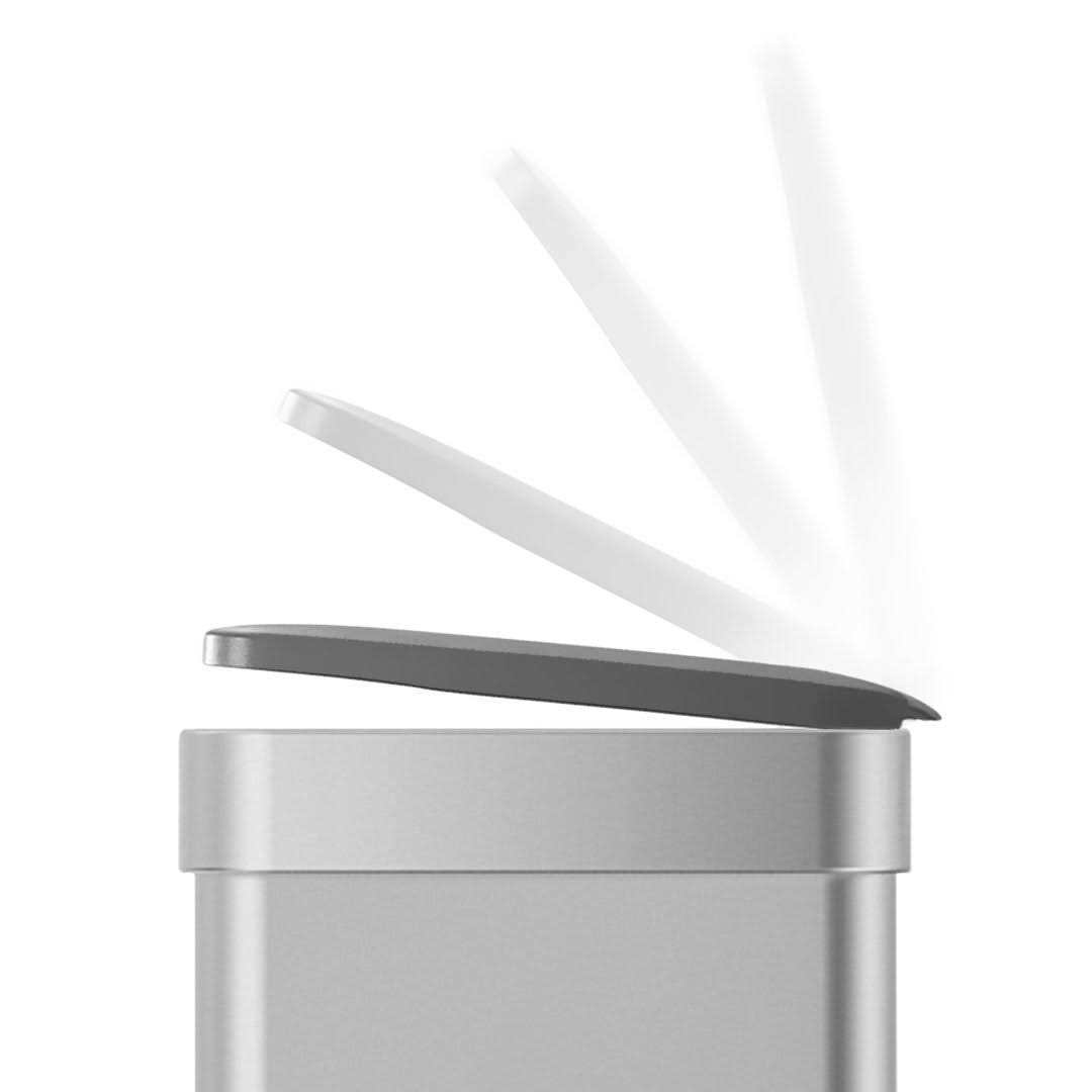 Qualiazero 16 Gallon Trash Can 8 Gallon Dual Compartment Step On Kitchen Trash Can - Image 4