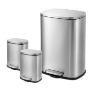 Qualiazero 13.2 Rectangular Step Trash Can Trash
