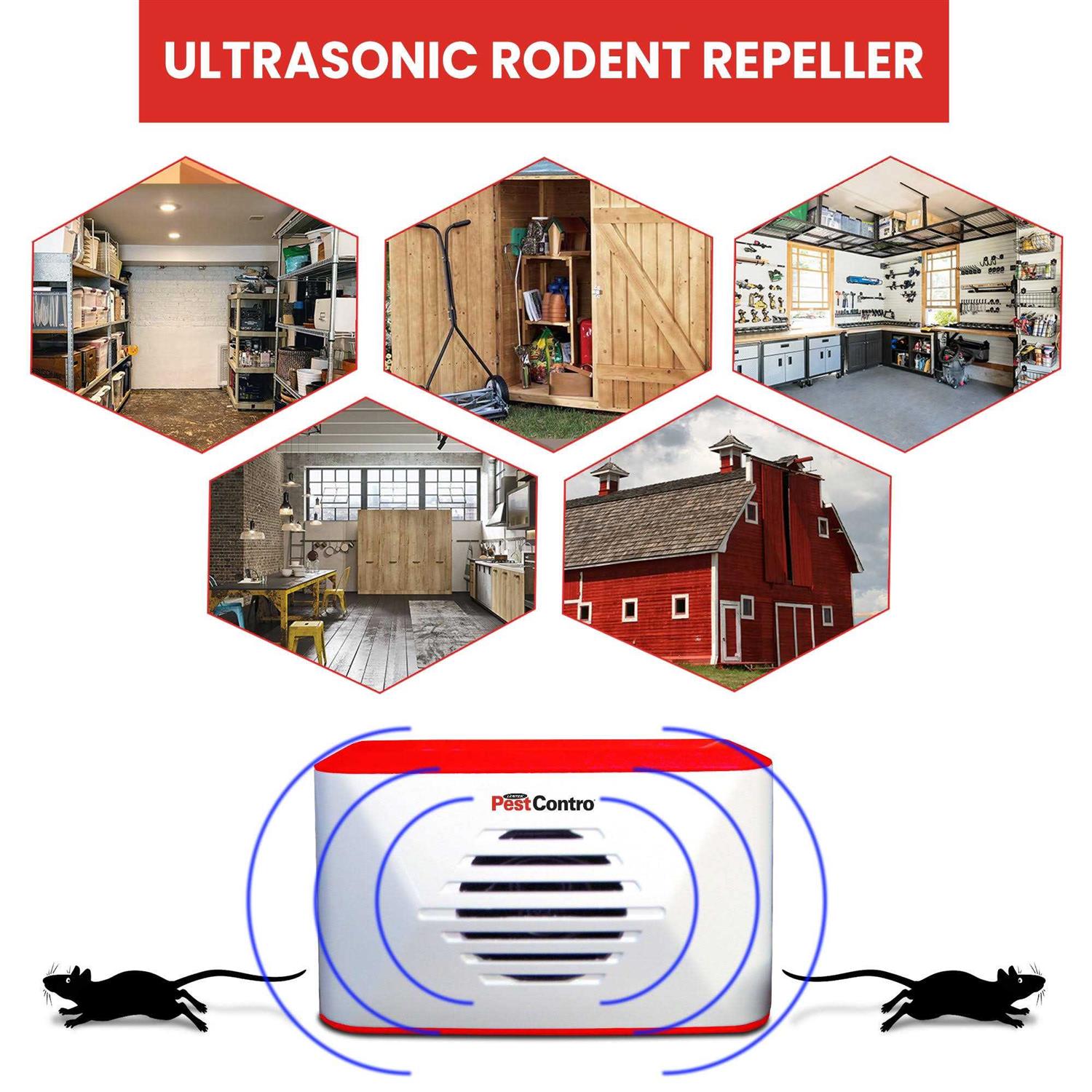 PestContro Portable Ultrasonic Rodent Repeller Cordless Non-Lethal Pest Control - Image 5