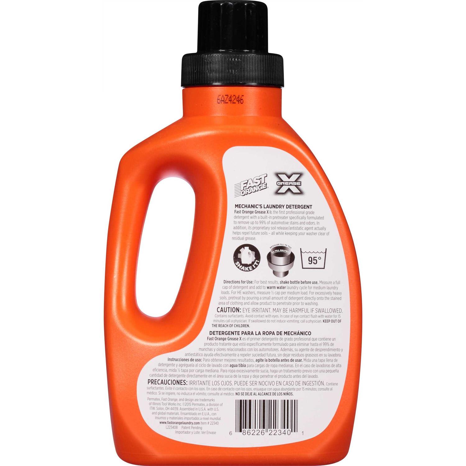 Permatex 22340 Laundry Detergent Fast Orange Grease X - Image 2
