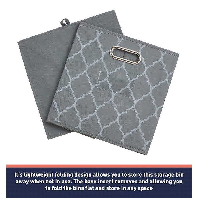 Ornavo Home Foldable Storage Cube Bin with Dual Handles & Window Pockets - Image 4