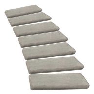 Pure ERA Non Slip Self Adhesive Bullnose Carpet Stair Treads Set Indoor Stair Rugs Covers Mats Skid Resistant Tape Free Soft
