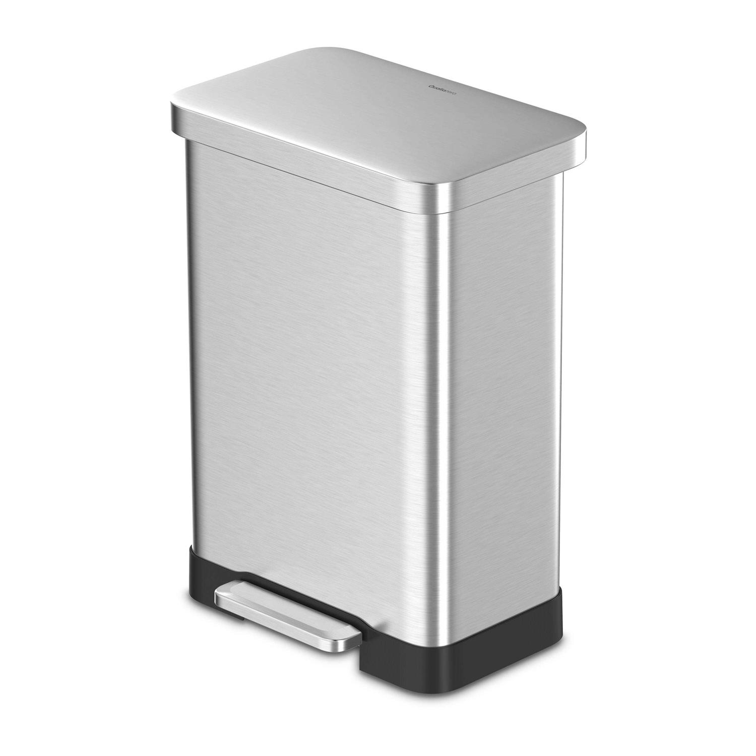 Qualiazero 20 Gallon Trash Can Stainless Steel Step On Kitchen Trash Can - Image 3