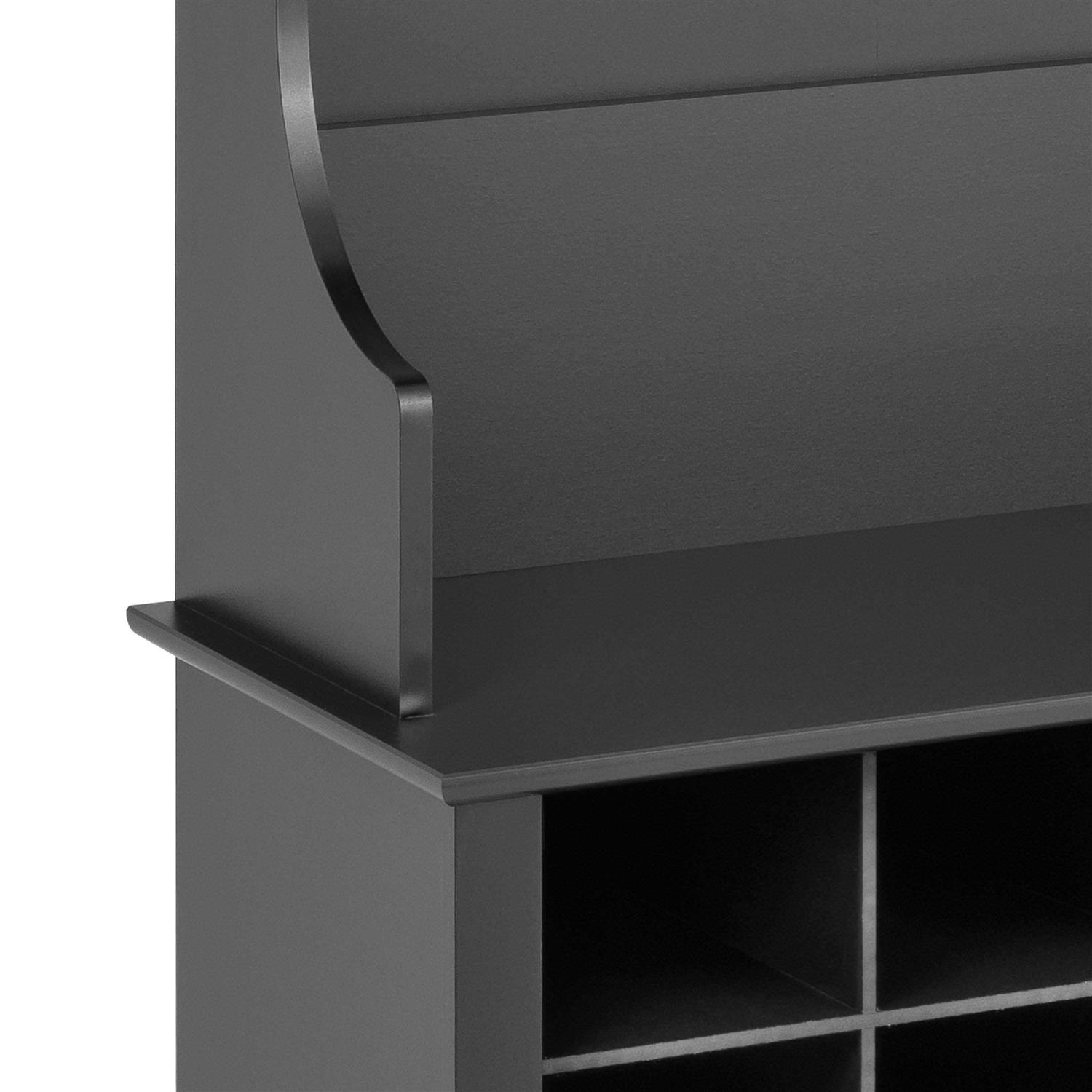 Prepac 60 Wide Hall Tree with 24 Shoe Cubbies - Image 4