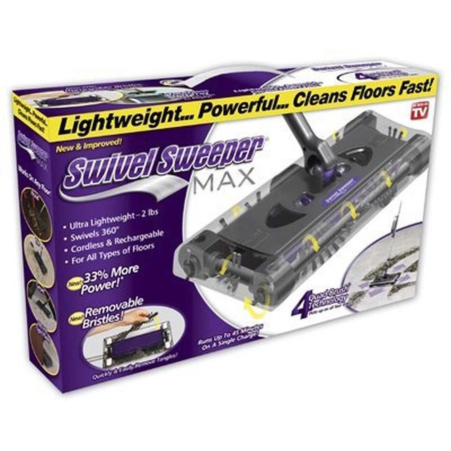 Ontel Products Swsmax Max Cordless Swivel Sweeper