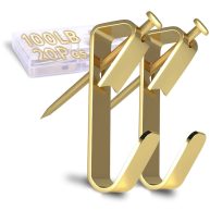 Pointool Picture Hangers Picture Hooks for Hanging Pictures Frame Hooks Picture Hangers Heavy Duty Hardware Hanger Kit Wooden Wall Painting