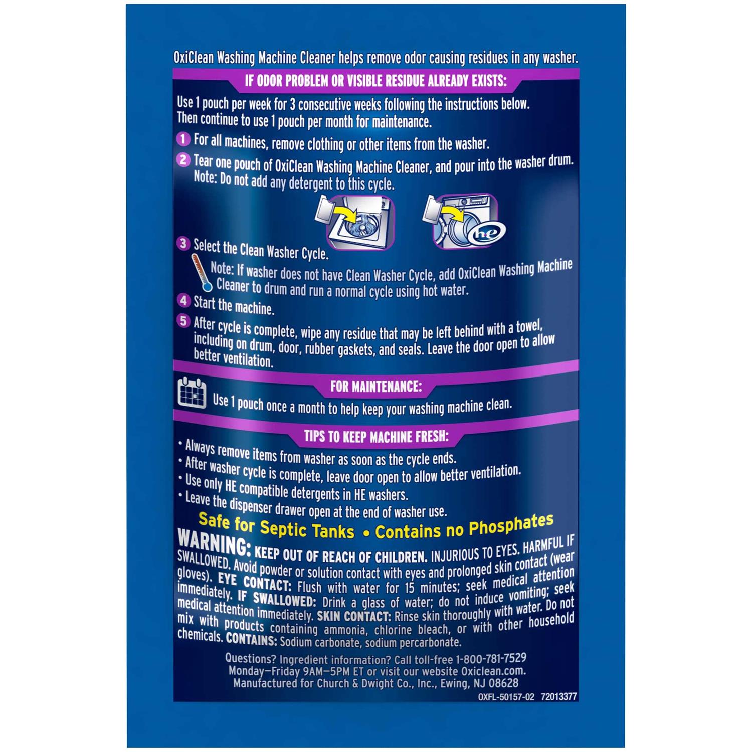 OxiClean Washing Machine Cleaner with Odor Blasters - Image 5