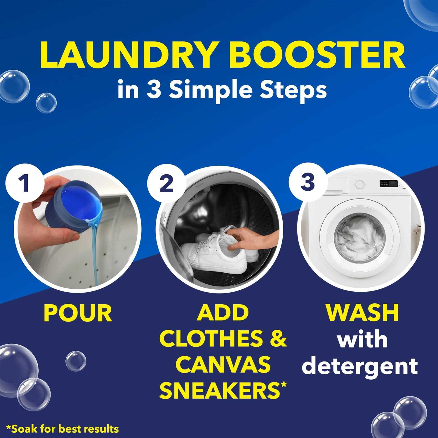 OxiClean White Revive Laundry Whitener Stain Remover Liquid - Image 3