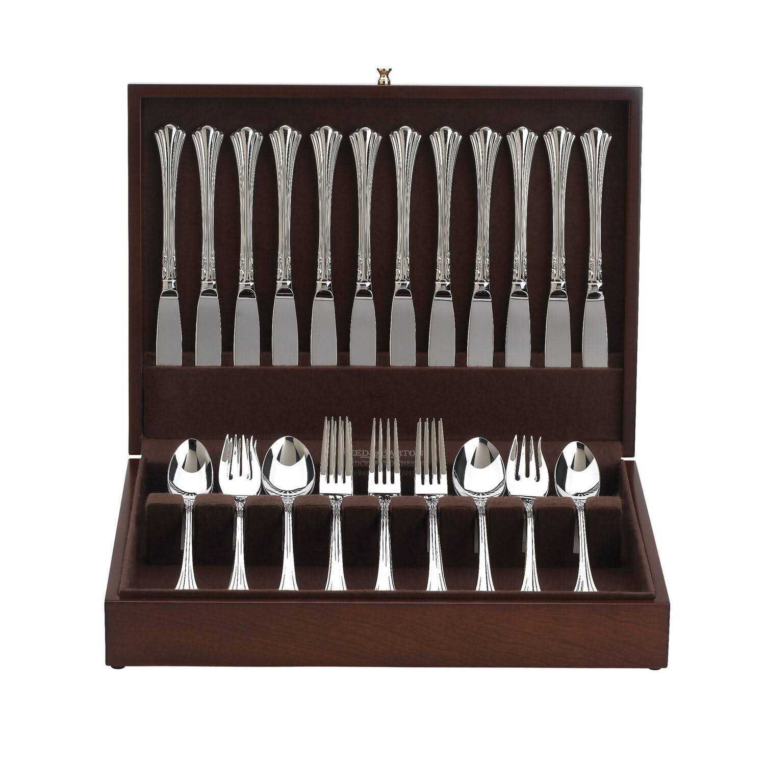 Reed & Barton Eureka Mahogany Flatware Chest