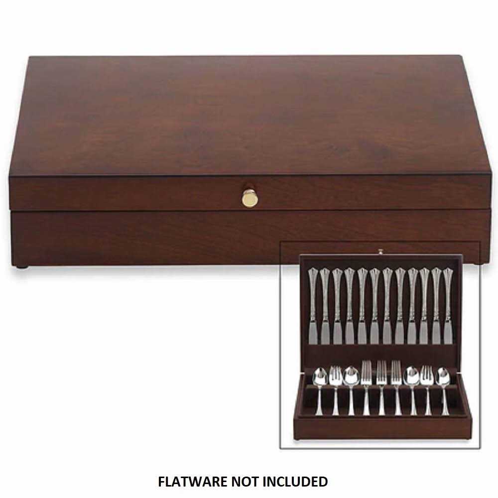 Reed & Barton Eureka Mahogany Flatware Chest - Image 2