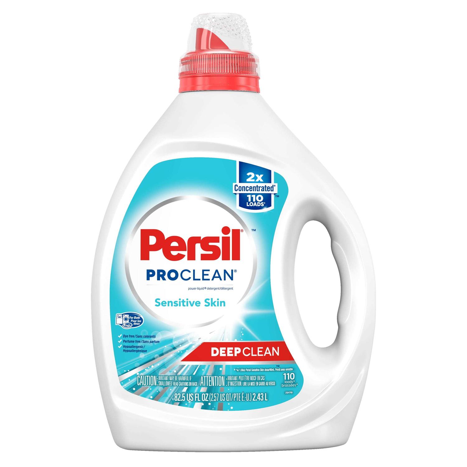 Persil Laundry Detergent Liquid, Free and Sensitive, Unscented and Hypoallergeni