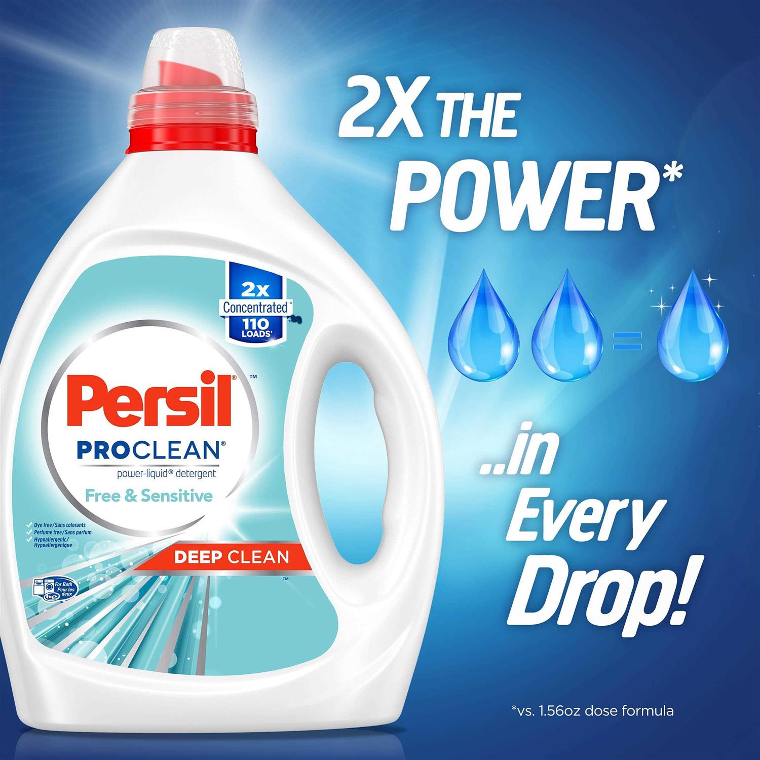 Persil Laundry Detergent Liquid, Free and Sensitive, Unscented and Hypoallergeni - Image 5