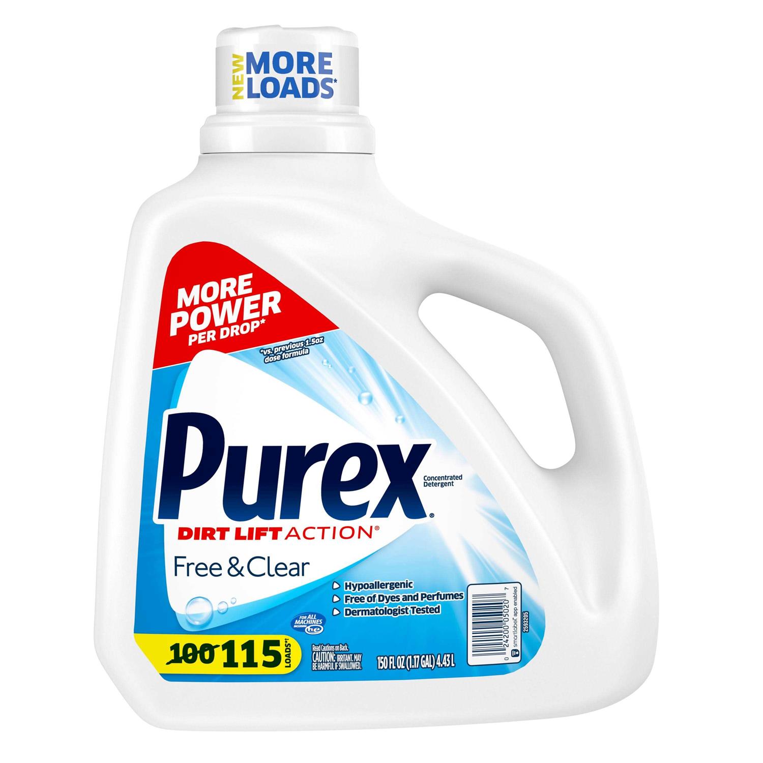 Purex Free and Clear Liquid Laundry Detergent