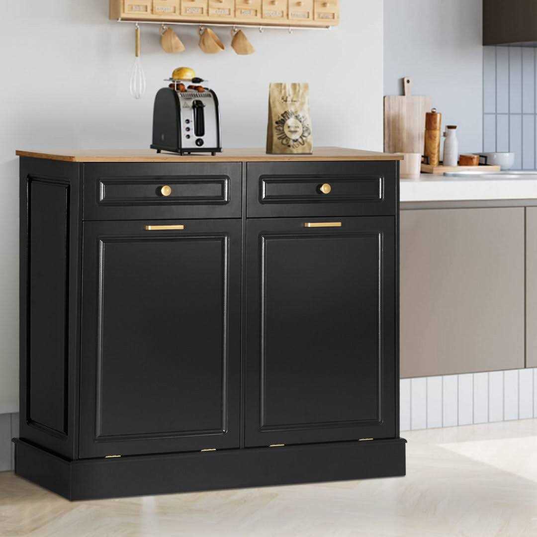 20 Gallon Opening Mechanism Cabinet Trash Can Eclife - Image 3